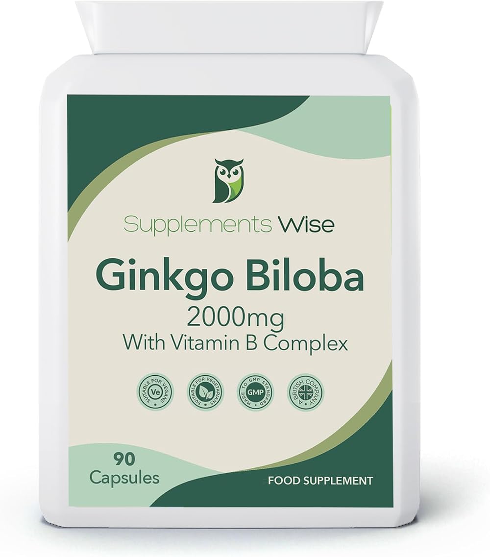 Supplements Wise Ginkgo Biloba 90 x 2000mg High Strength Capsules
