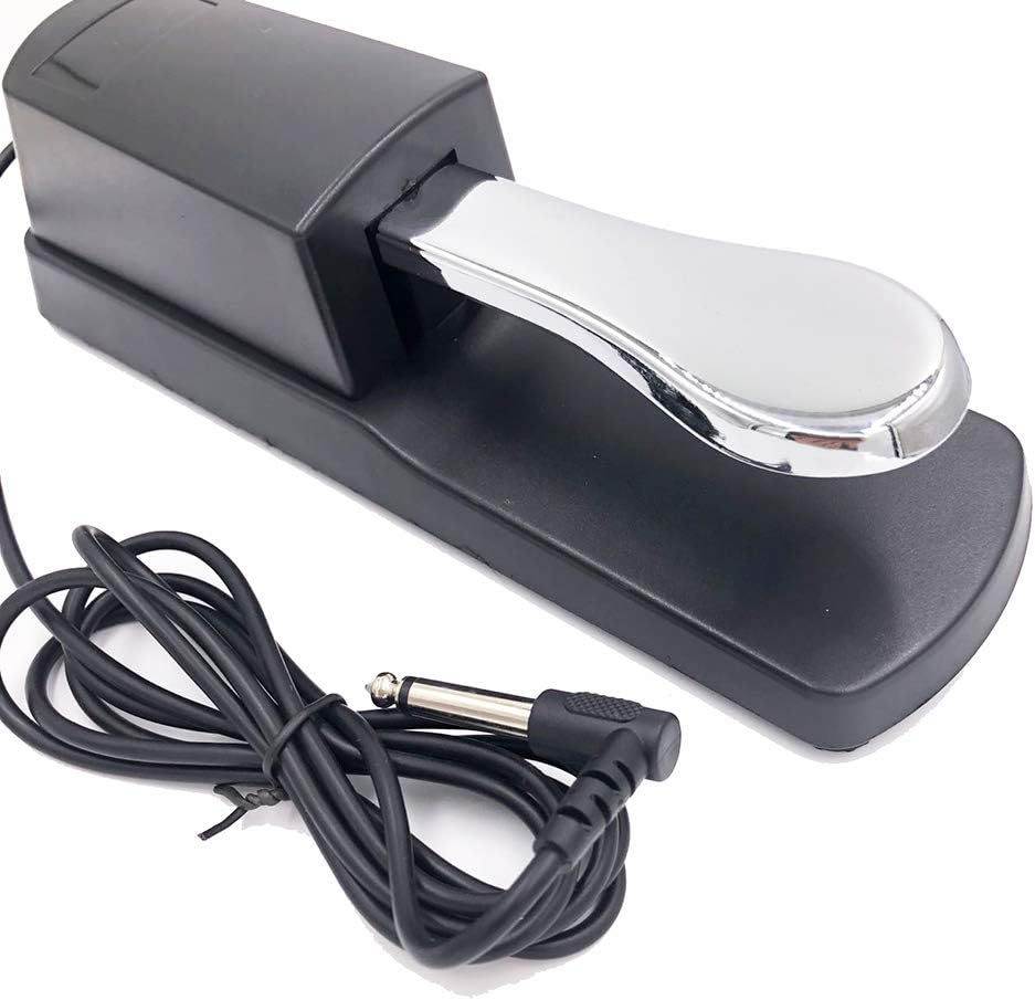 SOKOYO Universal Sustain Pedal with Piano Style Action for MIDI Keyboards Digital Pianos and More