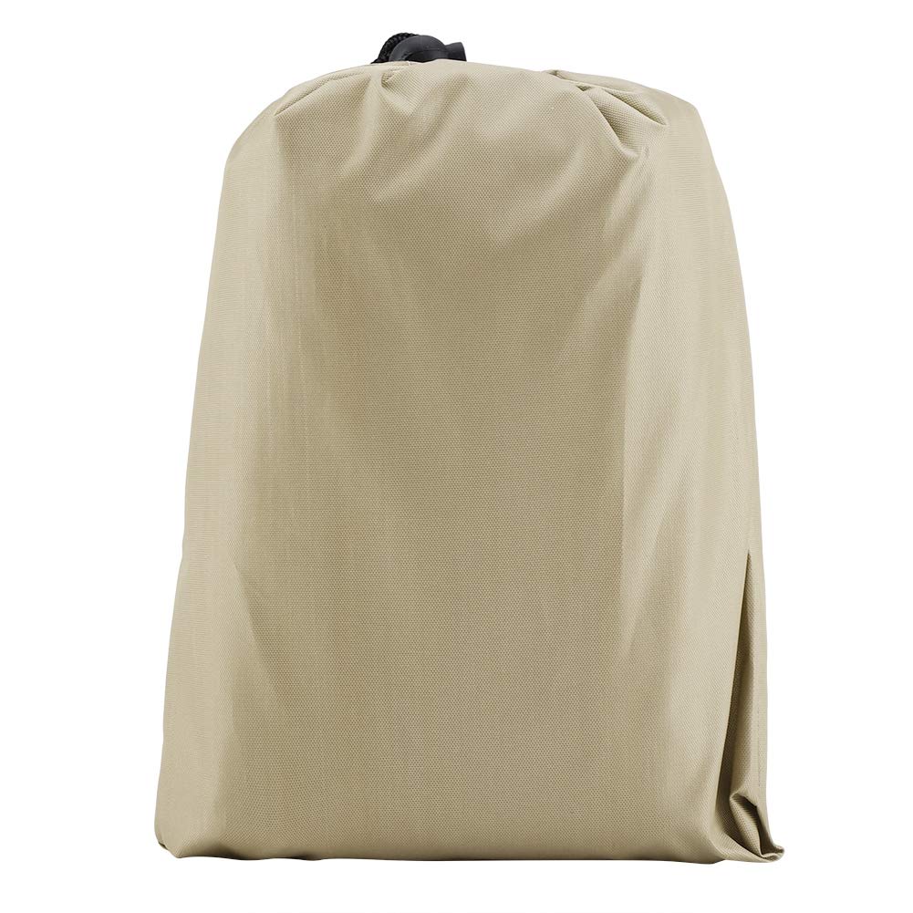 TOPINCN Round Table Dust Cover Outdoor Garden Round Table And Chair Canopy Waterproof Garden Patio Sunscreen Dust Cover Furniture Covers(Beige)