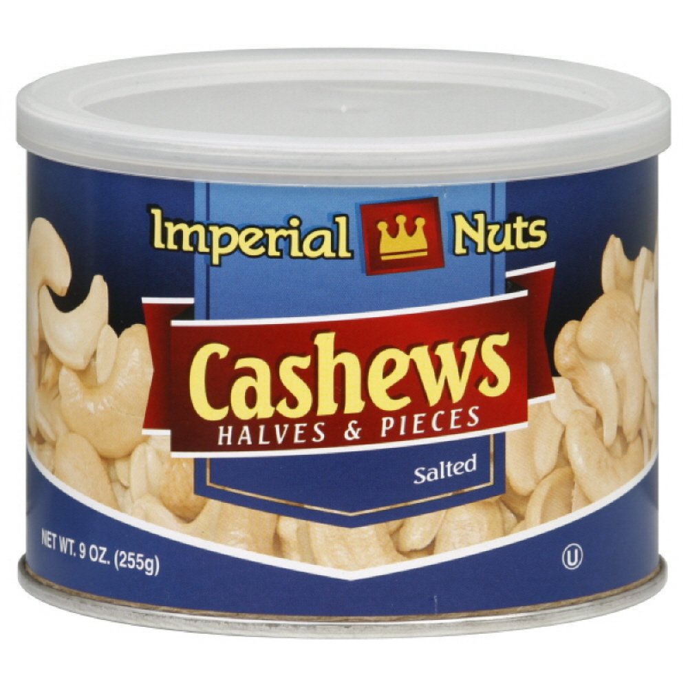 Imperial Snacks Cashew Halves 'N Pieces, 9Ounce (Pack of