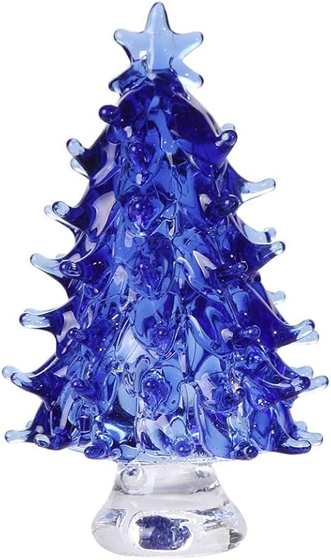Amazon クリスタルガラスクリスマスツリーフェスティバルホームパーティーオーナメントクリスマスデコレーションギフトデスクトップミニツリーハウス 置物 オブジェ オンライン通販