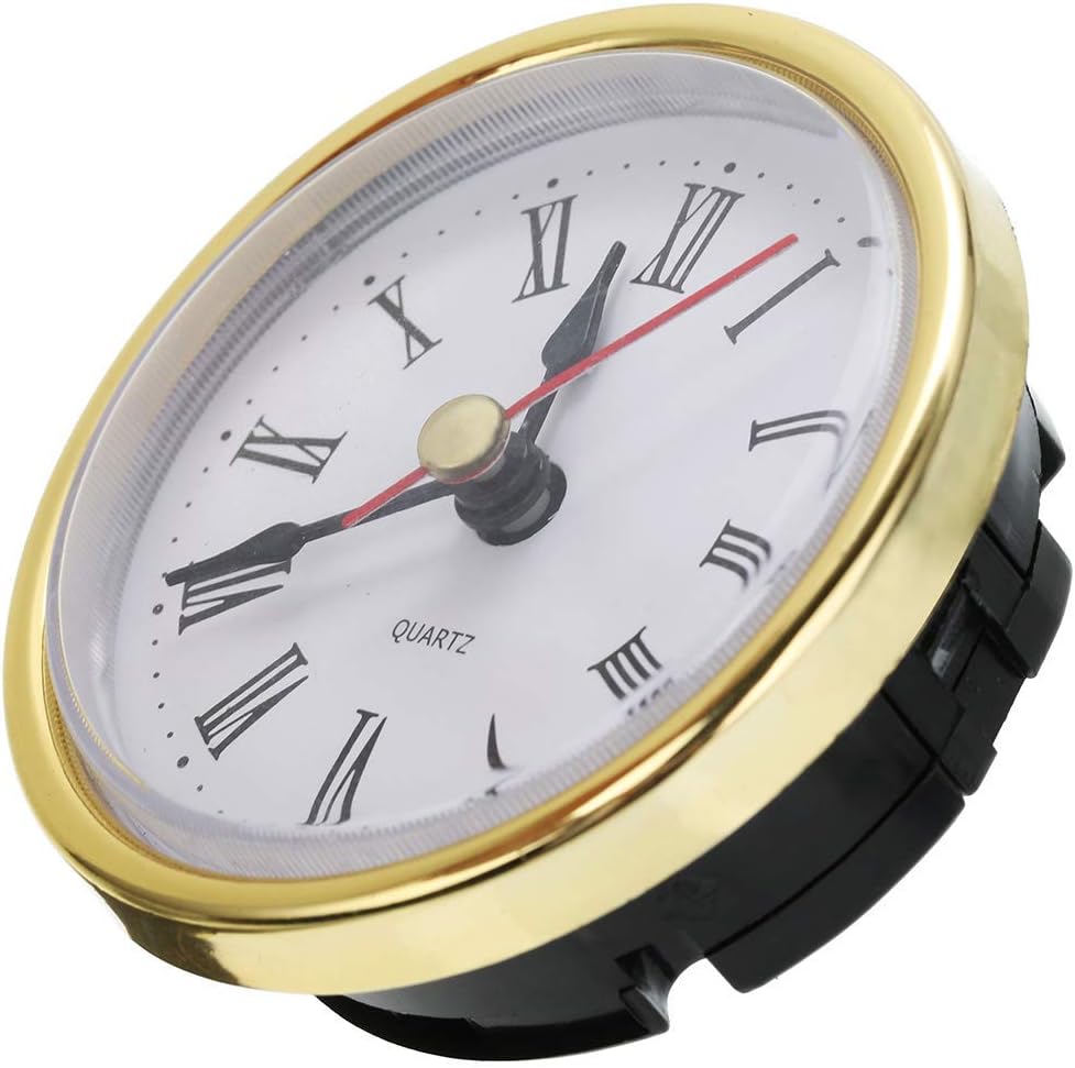 Bonlting 2 8 Inch 65 Mm Roman Numeral Quartz Clock Insert With Gold Trim Home Decor Clocks Baresque Com Au