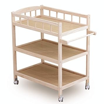 wood diaper changing table