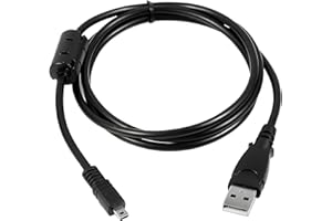 AlyKets Replacement USB PC Data Transfer Battery Charger Cable Cord for Sony Cybershot Cyber-Shot DSC-W800, DSC-W830, DSCH200, DSCH300, DSCW370, DSC-H200, DSC-H300, DSC-W370