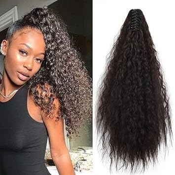 Amazon Com Krsi Long Drawstring Ponytail Extension Kinky Curly