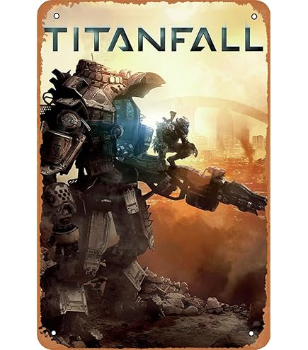 Amazon.com: Titanfall 2 game Poster Vintage Retro Wall Decor For