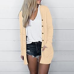Gold Sweaters for Women White Cardigan Oversized