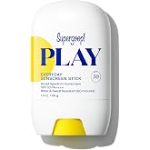 Supergoop! PLAY Everyday Sunscreen Stick SPF 50 PA++++ | Sunscreen for face for all skin types, non-greasy feel, water &amp; sweat resistant, natural finish, lightweight