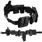 FLKQC 10 in 1 police Tactical belt Security Guard Belt, Versatile Military Modular Equipment System Molded Duty Belt Set for Law Enforcement, Ultimate Tactical Belt Set