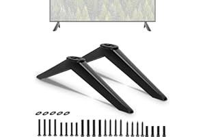 MOTIEXIC TV Leg for Element TV Stand Legs, for Element E1AA32R-G E2AA32R-C E1AA32R-T E1AA32N E4AA43R E4AA43N E500AC50C E4AA55N E4AA55R-T, for Element Roku TV Legs Xumo TV Stand Replacement with Screws