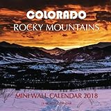 Colorado Rocky Mountains Mini Wall Calendar 2018: 16 Month Calendar by 