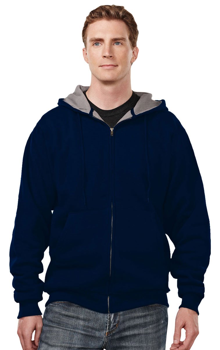 Tri Mountain Mens Shelter Thermal Sueded Finish Full Zip Knit