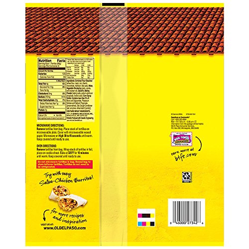 Old El Paso Burritos Shells 8 ct 11 oz Bag (pack of 6)