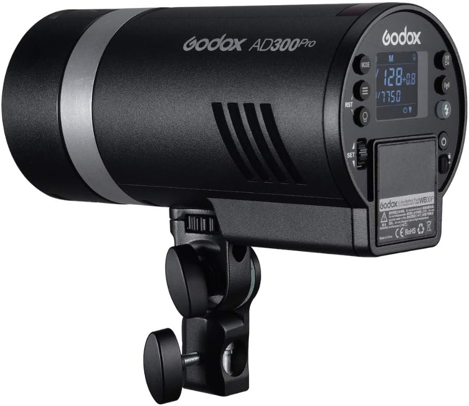 Godox AD300Pro AD300 Pro II AD300ProII 300Ws Outdoor Flash,12W Bi-Color 2800K-6000K,2.4G Wireless X System,TTL HSS 1/8000s,0.01s~1.5s Recycle Time,1/1 to 1/512 10 Power Steps(AD300Pro Update) - Image 3