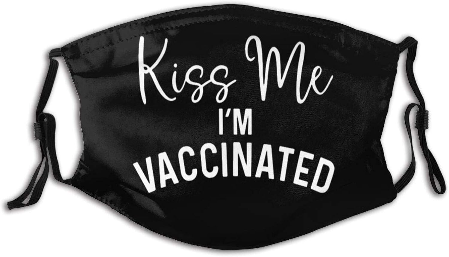 Amazon Com Kiss Me I M Vaccinated Mask Reusable Adjustable Earloop Face Protector Dustproof And Windproof Balaclava Clothing
