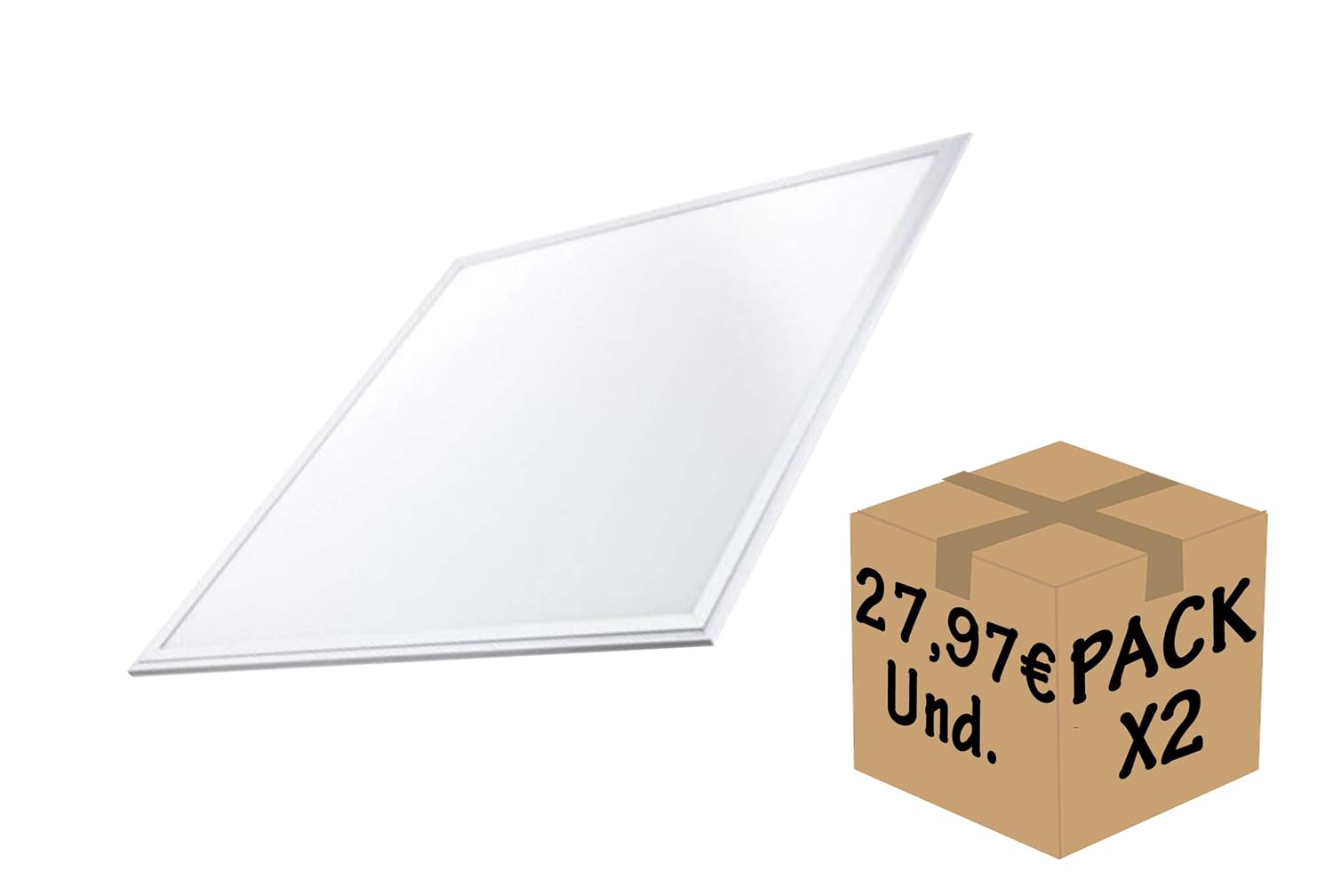 iluminacion de techo placa led para