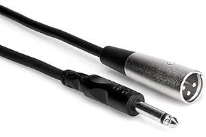 Hosa PXM-120 1/4 inch TS to XLR3M Unbalanced Interconnect Cable, 20 feet