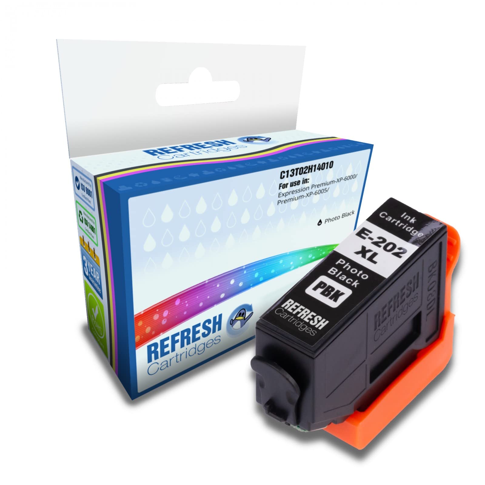 Refresh Cartridges Remanufactured Ink Cartridge Replacement for Epson 202XL (PHOTO Black)