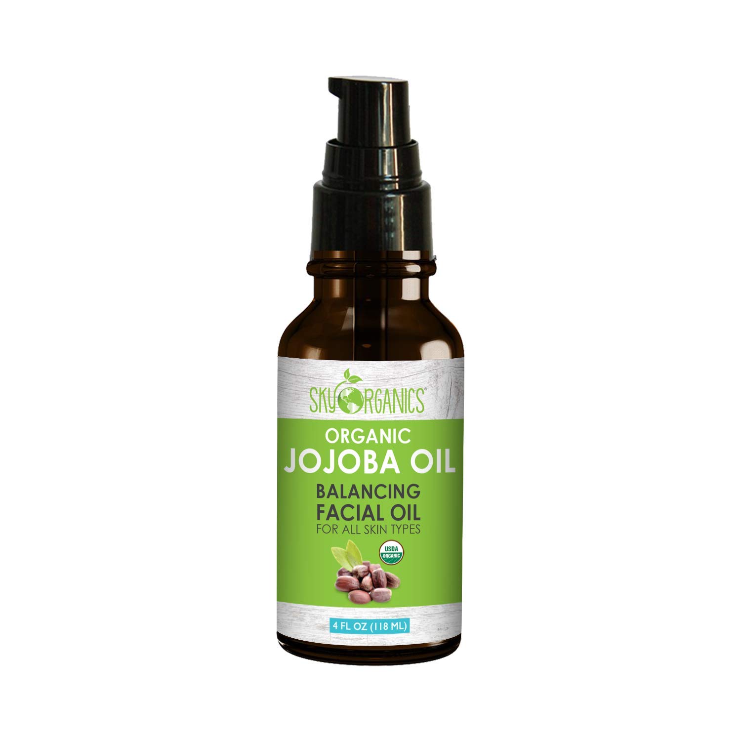 Sky Organics Jojoba Oil: Unrefined, 100% Pure, Cold-Pressed, Organic Jojoba Oil