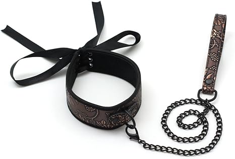 Amazon Scarlet Kitten Sm首輪 人間用 首枷 くびかせ リードチェーンつき 夫婦 カップル ボンデージ 調教 拘束具 コスプレ調整可能 男女兼用 首かせ 古銅色 コスプレ 仮装 通販