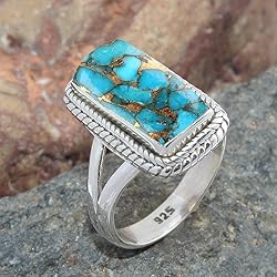 Solid 925 Sterling Silver Ring For Womens Natural