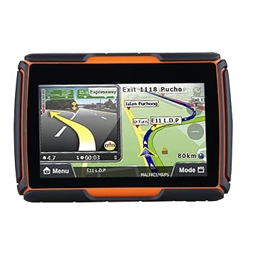 FLOUREON 8 g Navegación GPS para Moto con Mapa de Francia Pantalla Táctil DE 4,