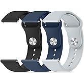Meliya Compatible for Veryfit Smart Watch Bands, 22mm Silicone Bands for Veryfit IDW13 IDW16 IDW19 IDW26 IDW28 Smartwatch Replacement Sport Wristbands for Women Men