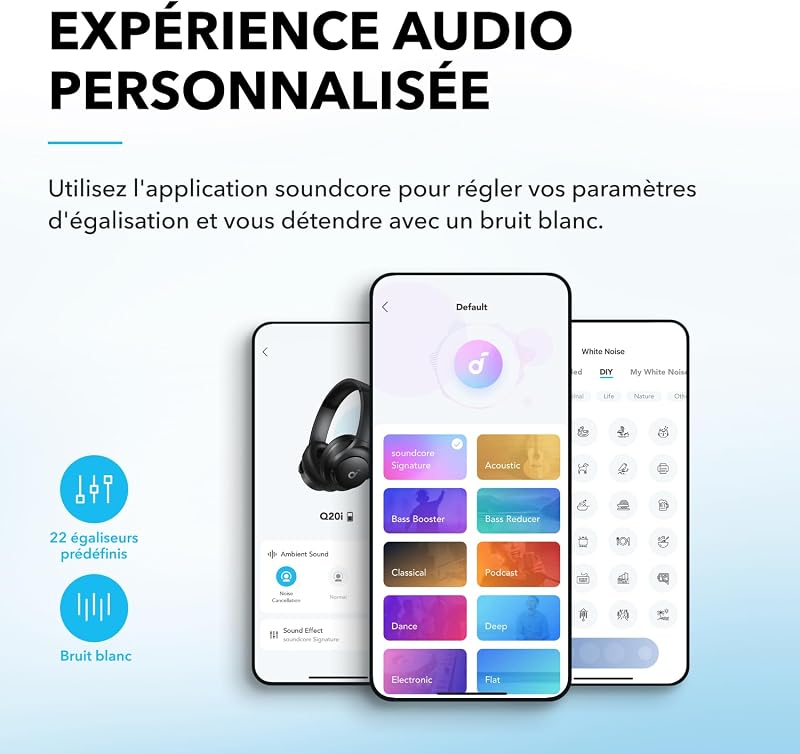 par Anker Q20i Casque Bluetooth sans Fil