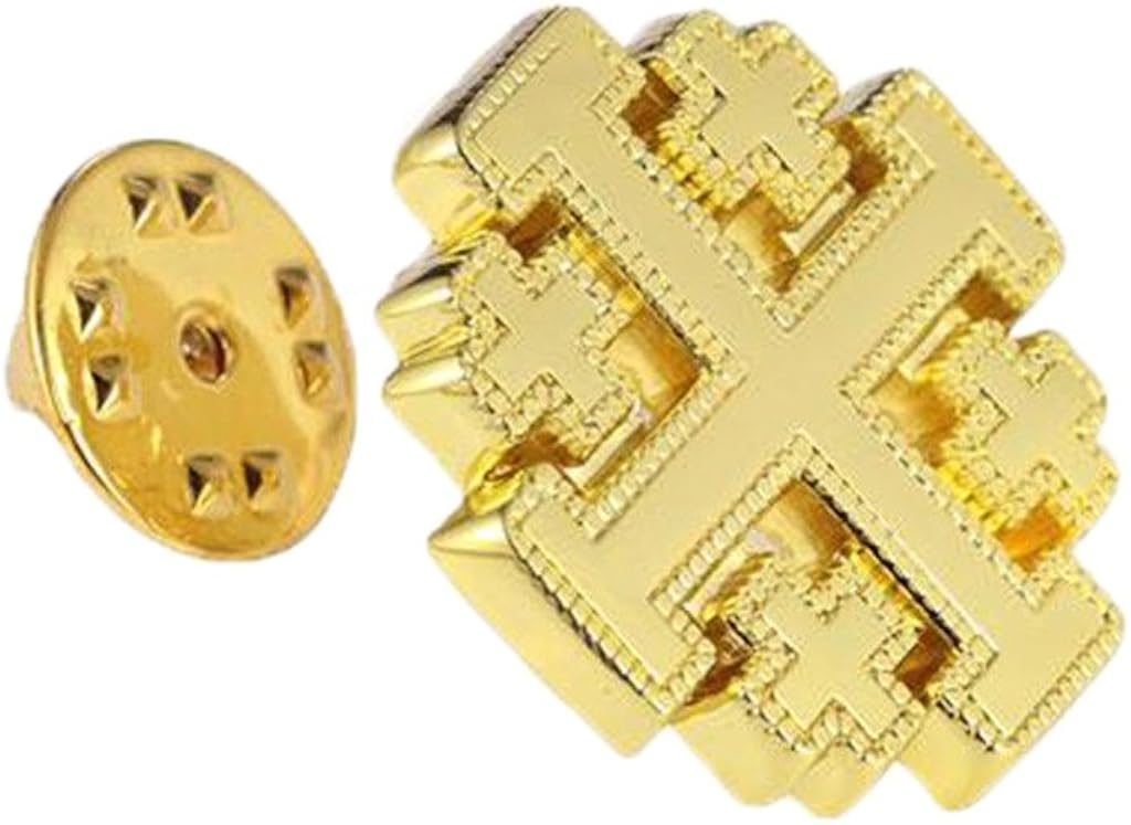 Jerusalem Cross Lapel Pin Amazon.co.uk Jewellery