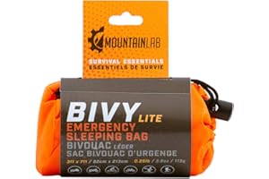 Mountain Lab Emergency Bivy Survival Sleeping Bag Thermal Bivy - Extremely Lightweight and Ultra-Compact Emergency Bivy or Us