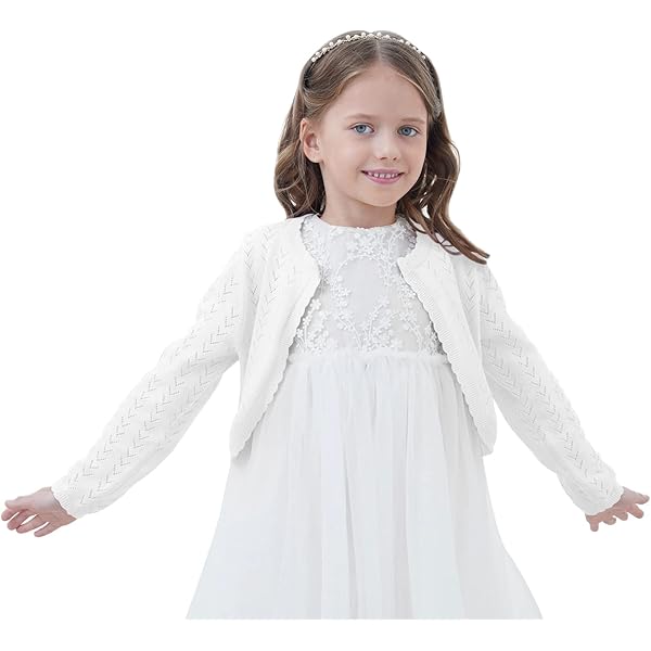 Girls Black Cropped Cardigan JEATHA Kids Girls 3D Applique Bolero