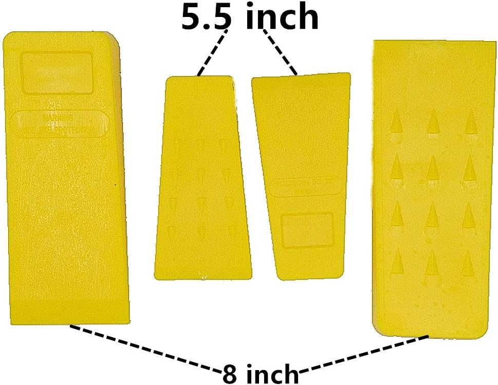 TIPU Felling Wedge, 4 Pack: 8"(2-Pack)/5.5"(2-Pack), Tree Felling Wedge for Tree Cutting, Logging Wedges Set for Chain Saw: Garden & Outdoor