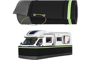 TMGSK Rv Skirting, Rv Skirt Iron Mesh at The Bottom Rv Covers with Lock, 38 Inch Tall Easy Installation Skirting for Mobile Home Exterior, Convenient Storage Wheel Rv Cover for Garden,Outdoor, Yard (85 FT)