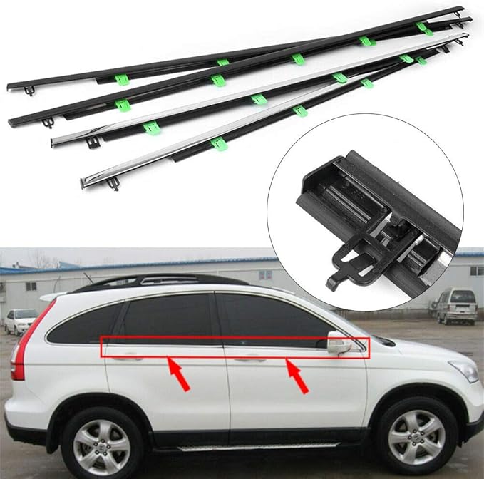 Loong Reform 4PCS Weatherstrip Window Molding Trim Car