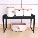 Goodsnetic Expandable Cabinet Shelf 13.8-26 in Black Heavy-Duty 22LBS view 6