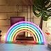 AIZESI Rainbow Neon Lights,Rainbow Christmas Lights,Neon Wall Light Battery Operated/USB Bedroom,Desk,Bar,Birthday Party,Living Room,Girl Room,Wedding Bathroom Party Festival Decorations