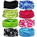 kilofly 6/8 pc Multi-purpose Seamless Headwear Bandanas Mixed Set Value Pack
