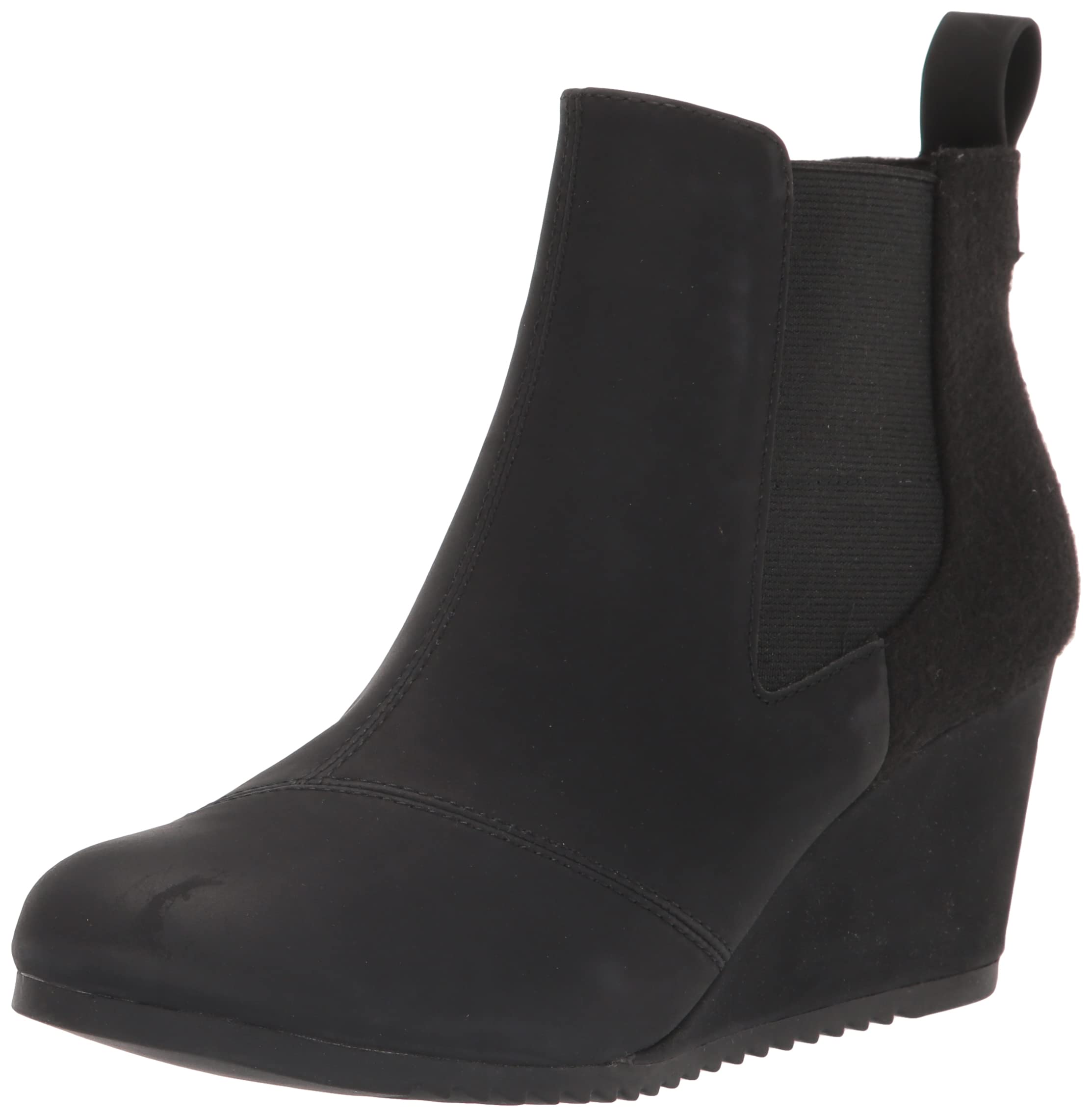 Photo 1 of TOMS Women's Bailey Ankle Boots, Black, 10, Suede/Textile/Leather – Booties for Women