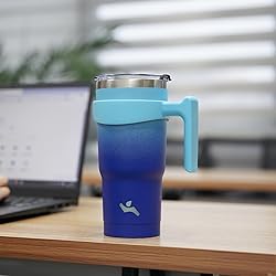 Konokyo 20 oz Tumbler with Handle and 2 Straw 2