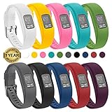 Gymu Garmin vivofit 4 Bands, Replacement Wristbands with Secure Metal Buckle Clasp for Garmin vivofit 4 Activity Tracker (10 Pack, Small)
