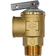 3/4" NPT Pressure Relief Valve For Water Heaters - 150 PSI, 210°F Max, Brass, Lead-Free