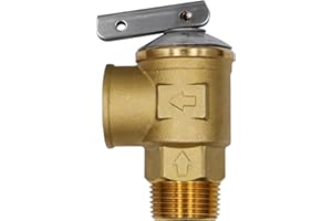 VAV Pressure Relief Valve, 3/4" NPT Female Thread, 150 PSI, Lead-Free Copper, Water Heater Compatible, CSA LISTED