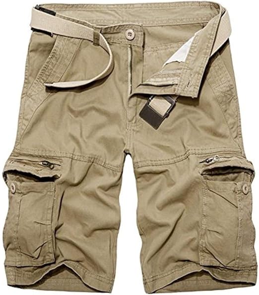 Men's Short Khaki Cargo Pants Shorts Bermudas Sports Summer Fashion