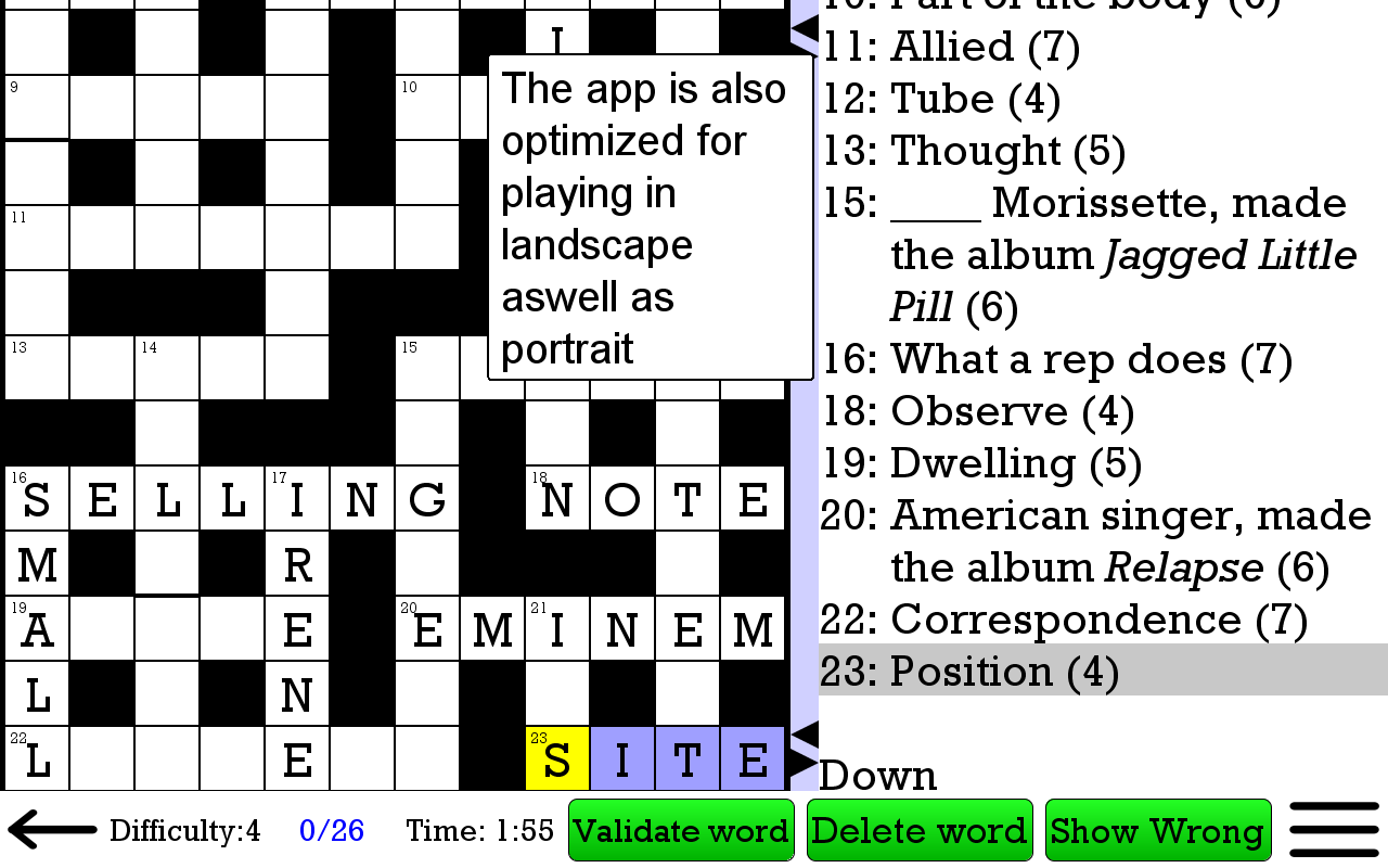 Amazon.com: Crossword Unlimited +: Appstore for Android