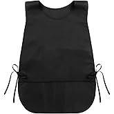 VOSAREA Universal Cobbler Apron Hair Stylist Smocks Apron Unisex Cobbler Apron Salon Hairdresser Barber Cape Chefs Waiters Sleeveless Workwear Vest for Kitchen Cooking Painting Cleaning