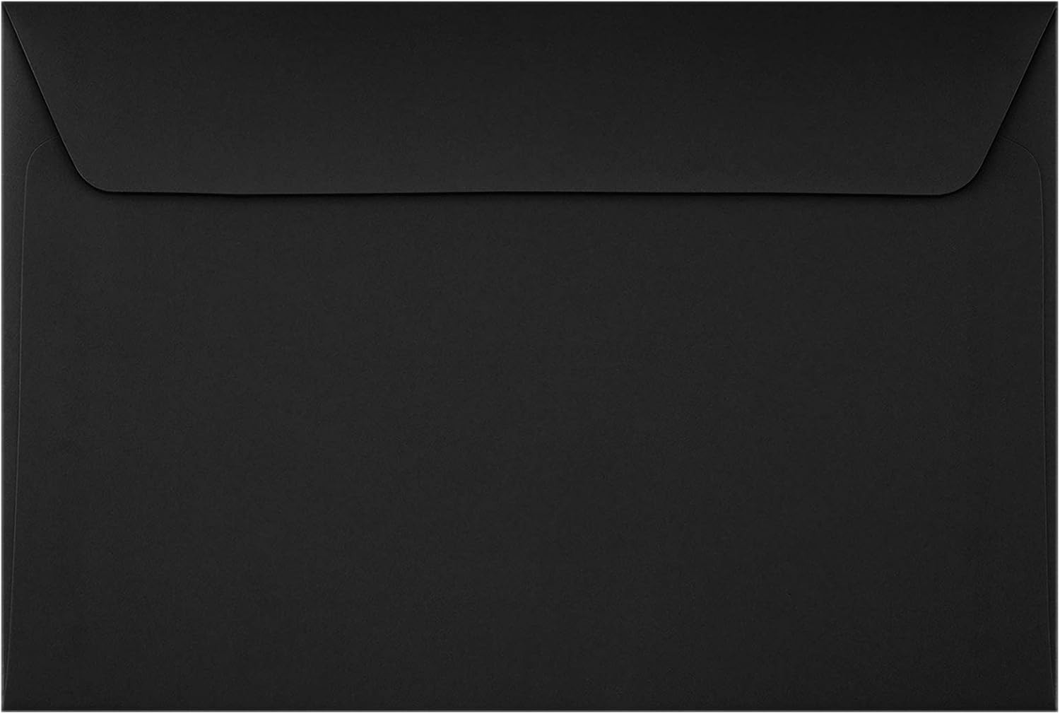 6 x 9 Booklet Envelopes in 80 lb. Midnight Black for Mailing a Business Letter, Catalog, Financial Document, Magazine, Pamphlet, 50 Pack (Black) : Office Products