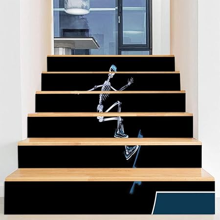 für Treppenhaus -Horrortreppenaufkleber rutschfeste wasserdichte