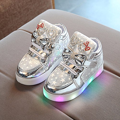 Toddler Kid Baby Girl Walking Shoes,Thenlian Toddler Baby Fashion Sneakers Star Luminous Child Casual Colorful Light Shoes