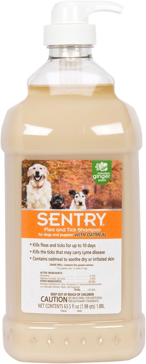 Reviews Sentry Flea & Tick Shampoo with Oatmeal for Dogs and Puppies