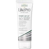 LikePro Pure Mineral Sunscreen - SPF 50 Face And Body Cream, 3 fl. oz. | SPF 50, Mineral Sunscreen, Face And Body Use, Fragrance-Free, Water Resistant, Aloe, Green Tea Extract, Vitamins B3 C &amp; E